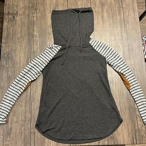 Pink Clover XS Grey Striped Longsleeve